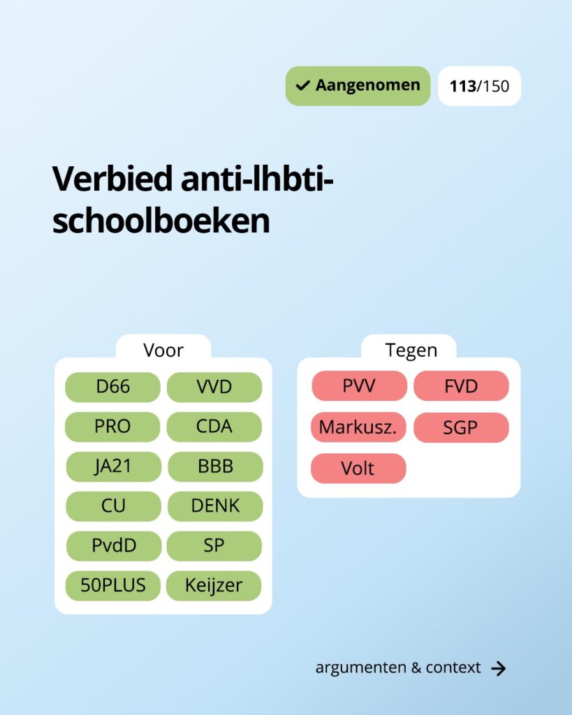 Verbied anti-lhbti-schoolboeken